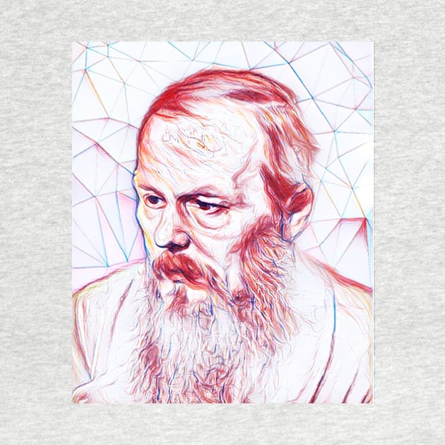 Fyodor Dostoevsky Portrait | Fyodor Dostoevsky Artwork | Line Art by JustLit